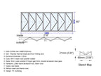 Aluminum Bifold Door 216"Wx80"H - OUT SWING FROM EXTERIOR VIEW image 1