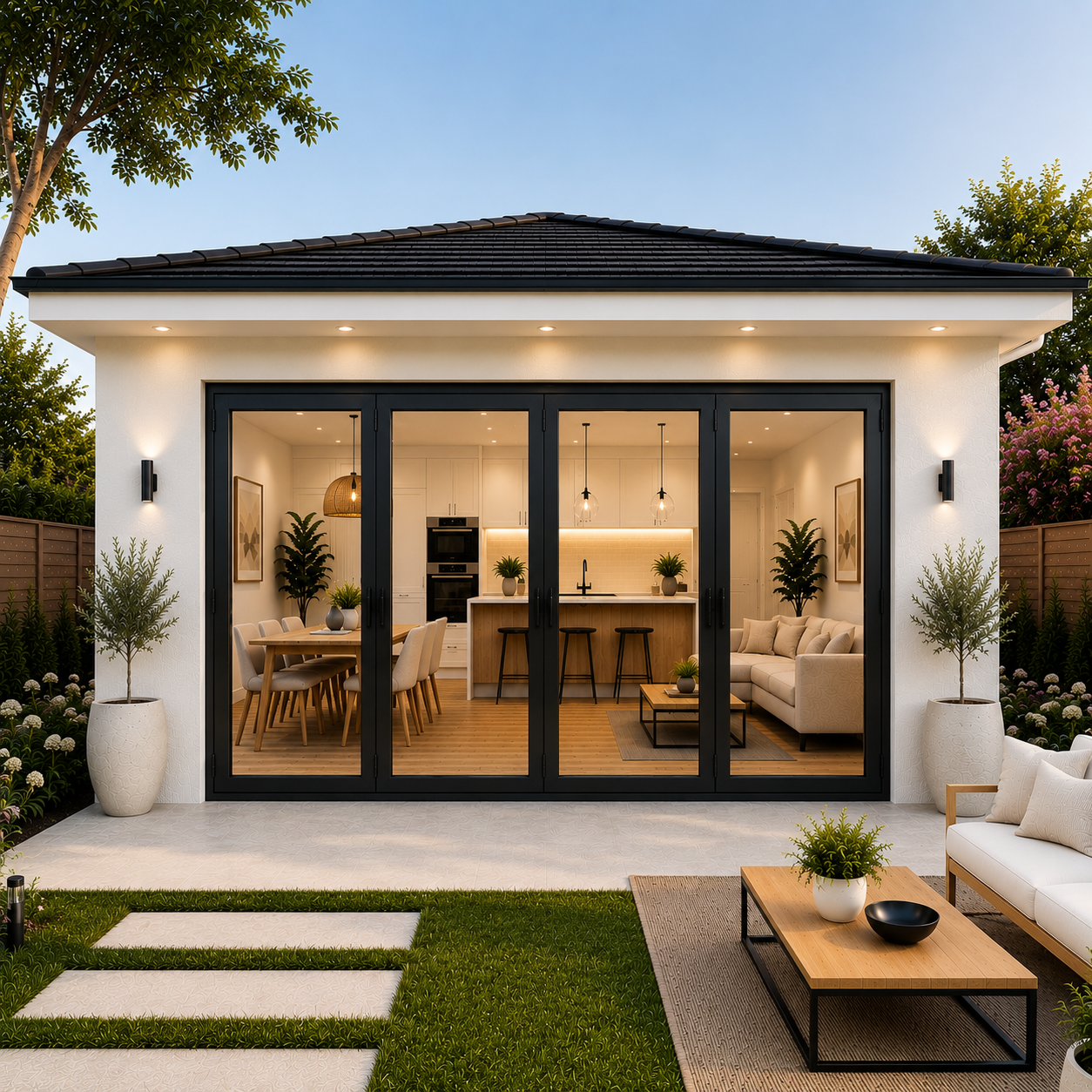 120"x96" Custom Energy Efficient Aluminum Bifold Door