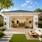 144" x 96" Custom Energy-Efficient Aluminum Bifold Door
