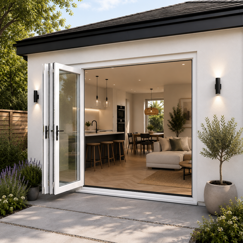 108" x 80" Custom Energy Efficient Aluminum Bifold Door