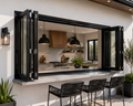 96"x36" Custom Energy Efficient Aluminum Bifold Window
