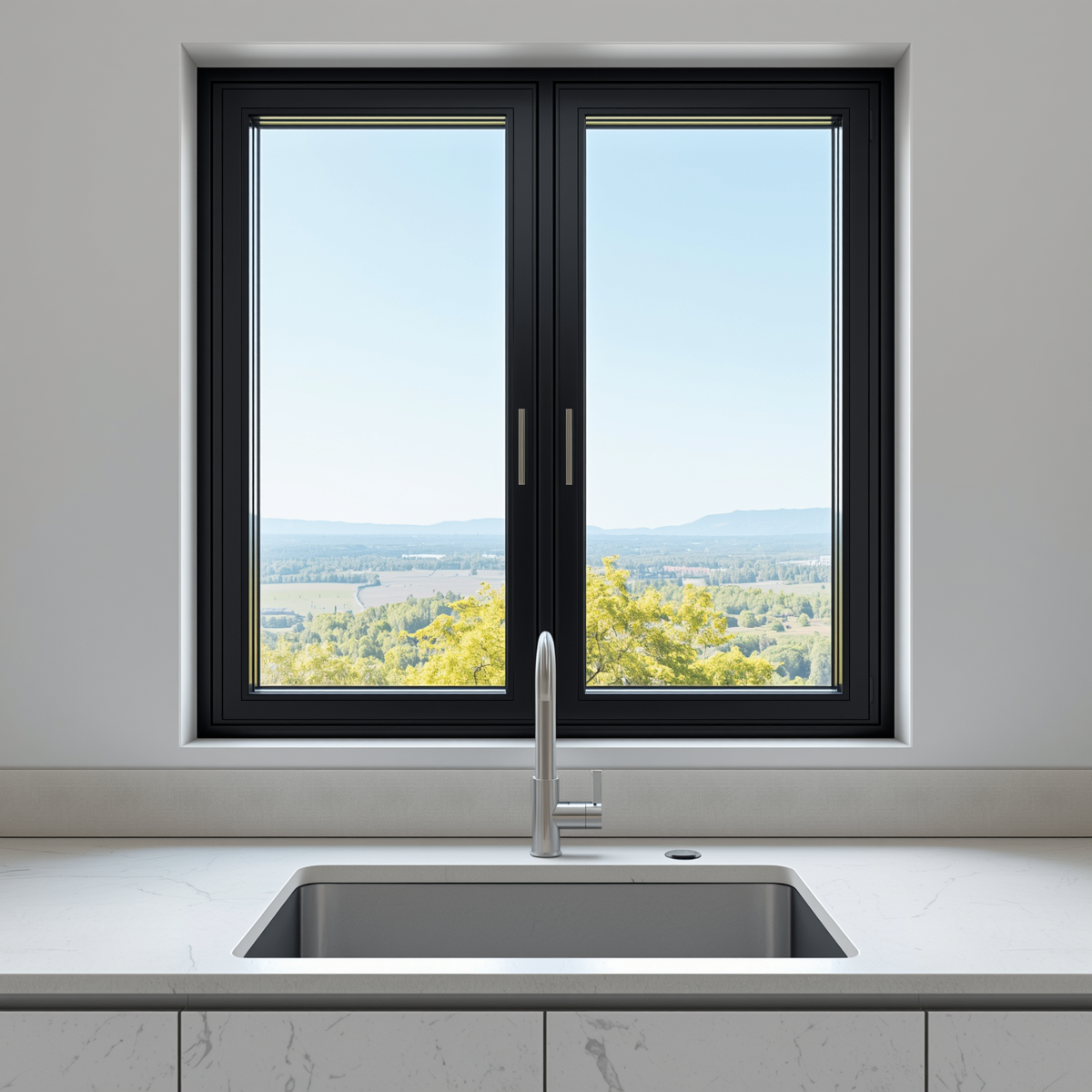 60"x48" Custom Energy-Efficient Aluminum Bifold Window