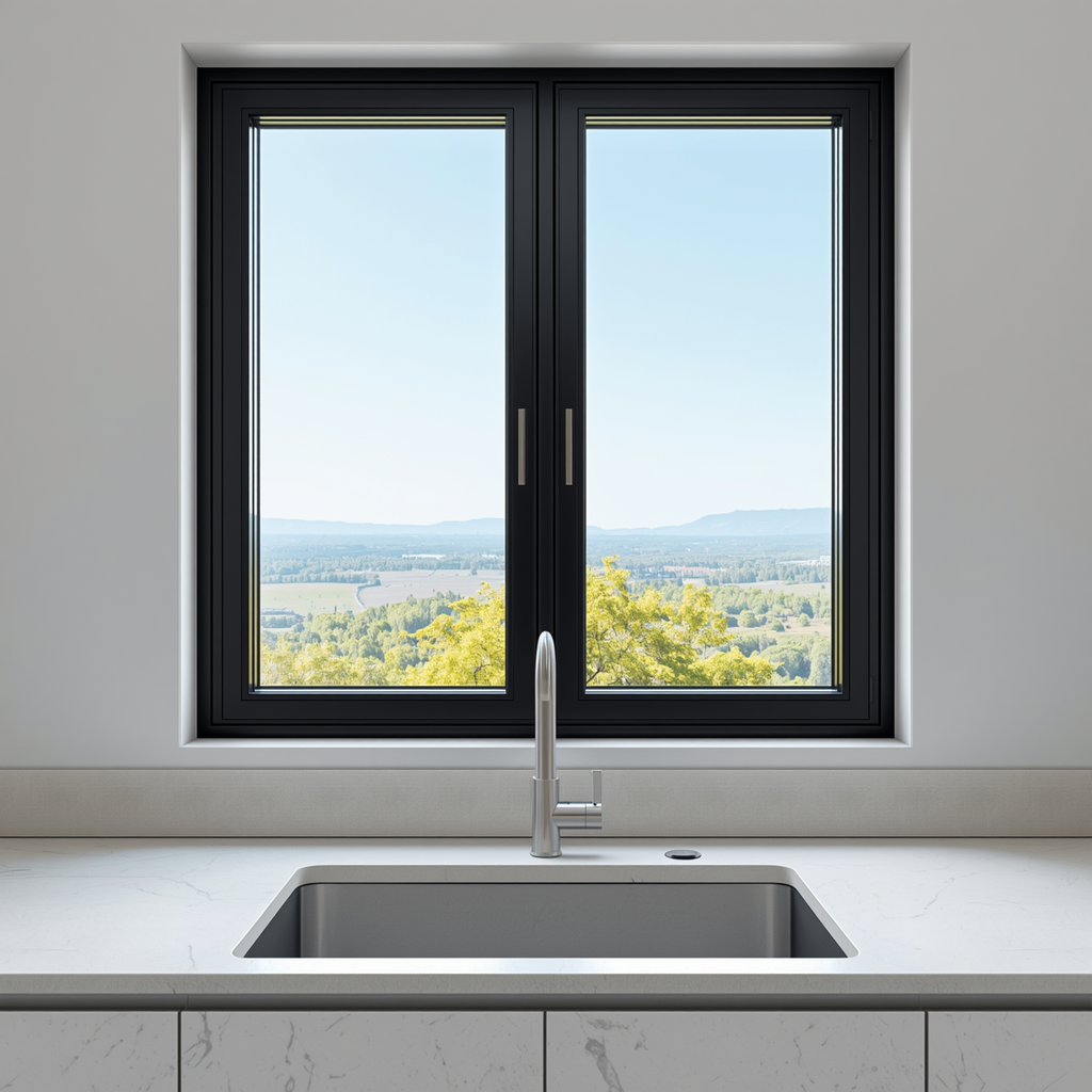 60"x42" Custom Energy-Efficient Aluminum Bifold Window