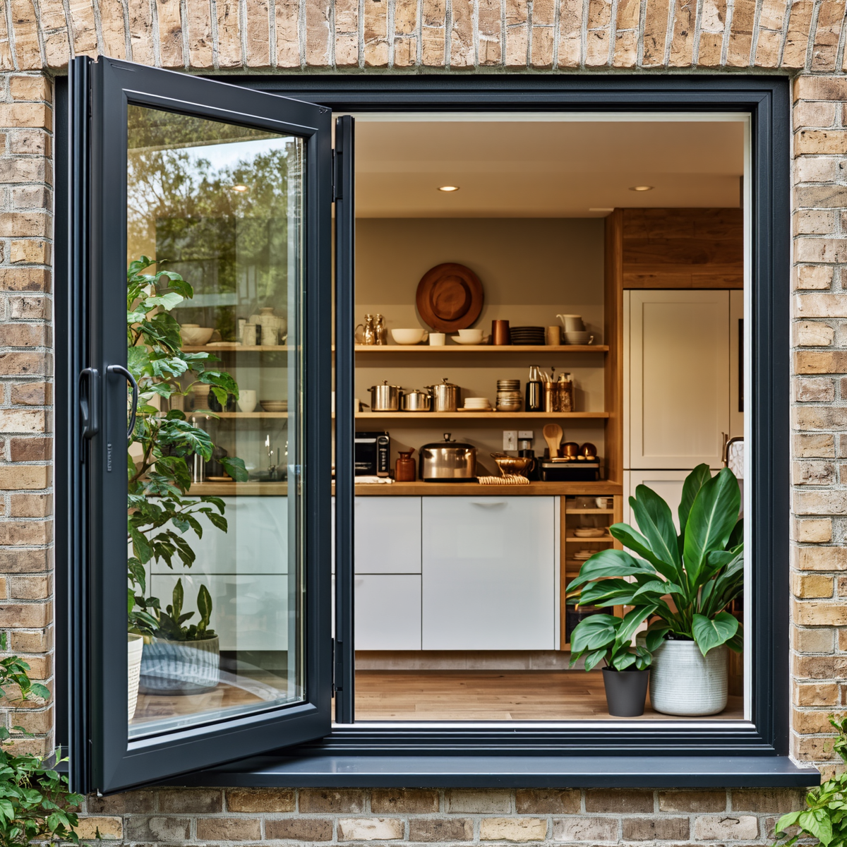 48"x36" Custom Energy-Efficient Aluminum Bifold Window