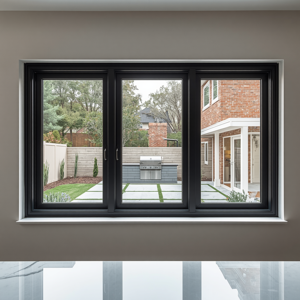 72"x48" Custom Energy Efficient Aluminum Bifold Window
