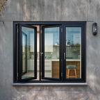 96"x42" Custom Energy-Efficient Aluminum Bifold Window