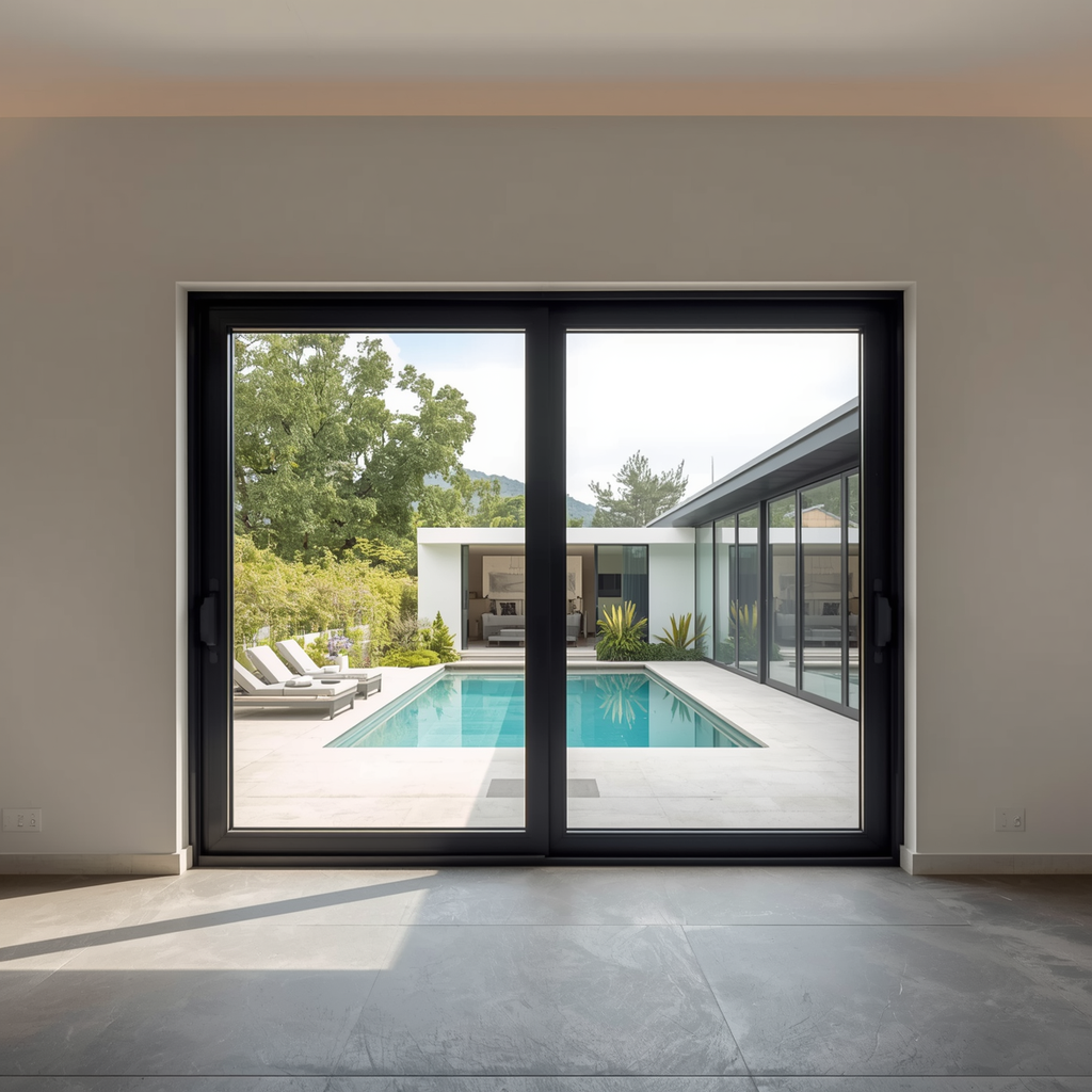 72"x80" Custom Energy Efficient Aluminum Sliding Doors