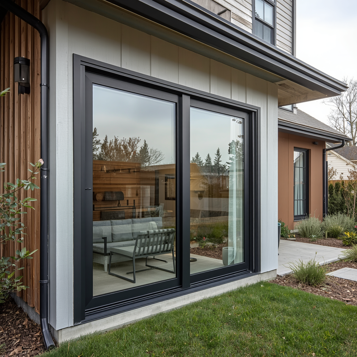 60"x80" Custom Energy Efficient Aluminum Sliding Doors