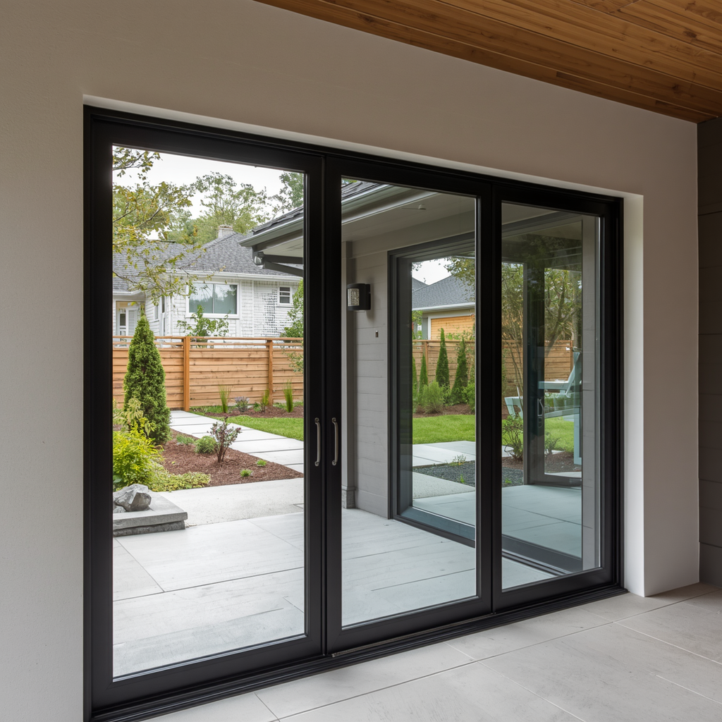 120"x80" Custom Energy Efficient Aluminum Sliding Doors