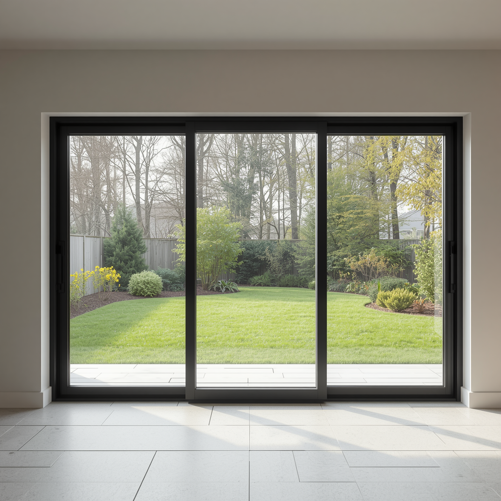 108"x80" Custom Energy Efficient Aluminum Sliding Doors