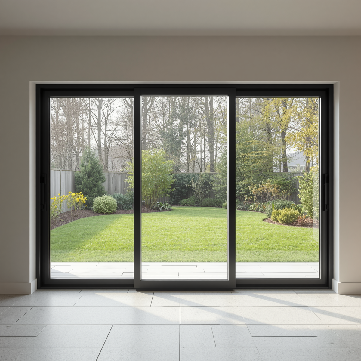 108"x80" Custom Energy Efficient Aluminum Sliding Doors