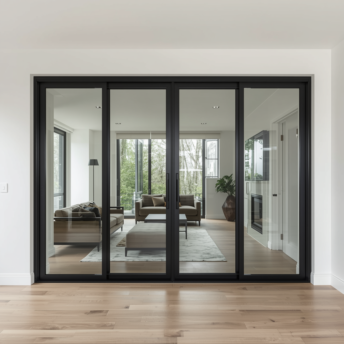 168"x96" Custom Energy-Efficient Aluminum Sliding Doors