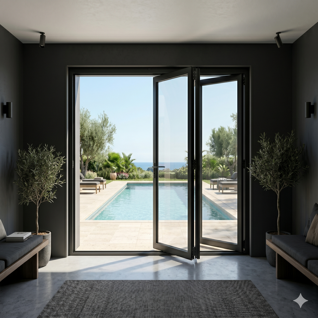 72"x80" Custom Energy Efficient Aluminum Bifold Door