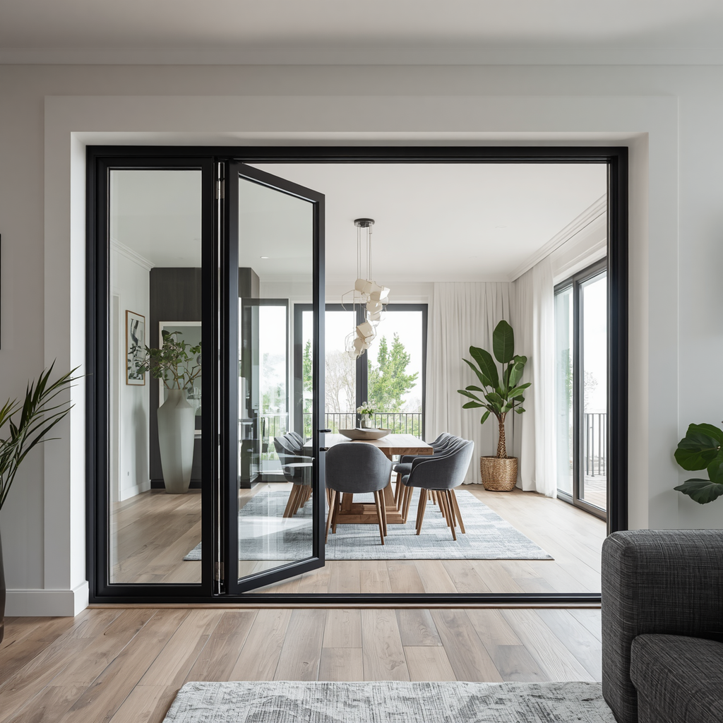96″ x 80″ Custom Energy Efficient Aluminum Bifold Door