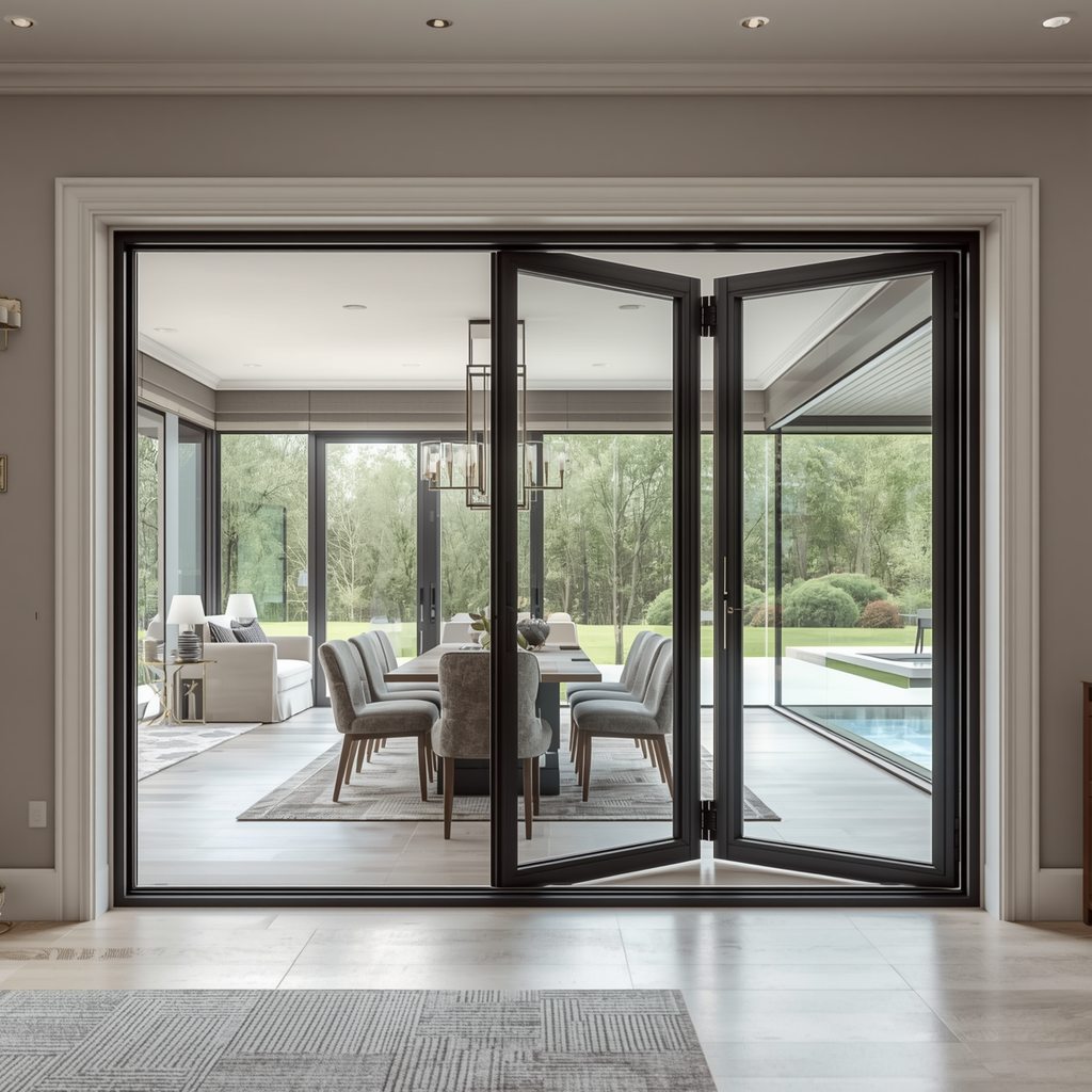 96″ x 80″ Custom Energy Efficient Aluminum Bifold Door