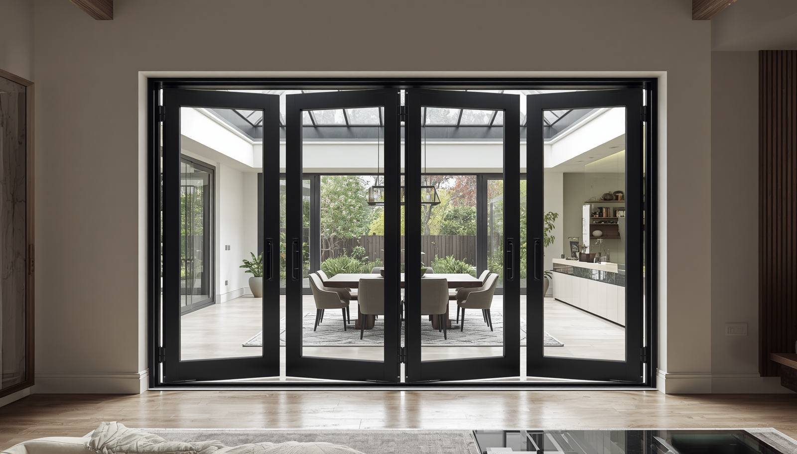 120"x80" Custom Energy Efficient Aluminum Bifold Door