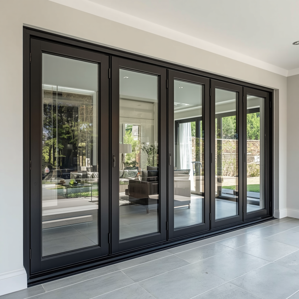 144" x 96" Custom Energy-Efficient Aluminum Bifold Door