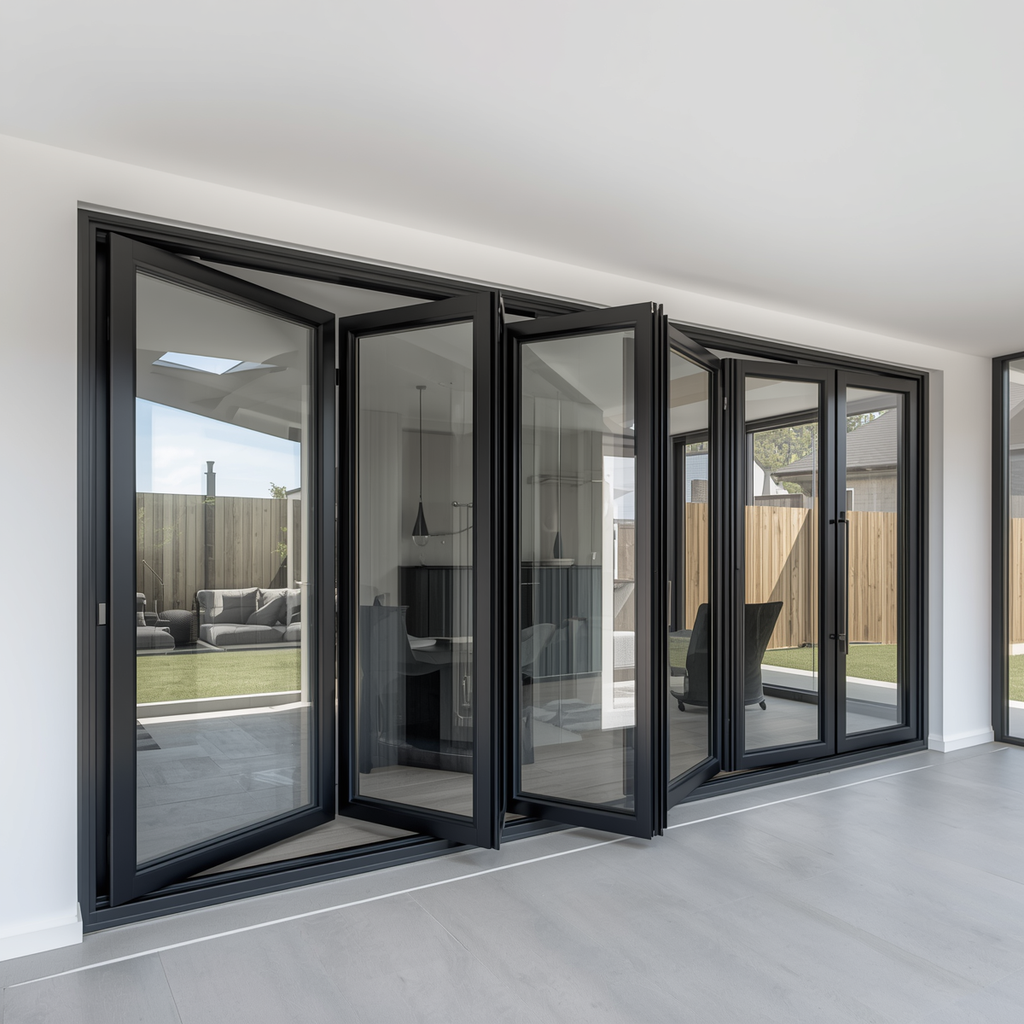 192"x96" Custom Energy Efficient Aluminum Bifold Door