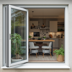 60"x42" Custom Energy-Efficient Aluminum Bifold Window