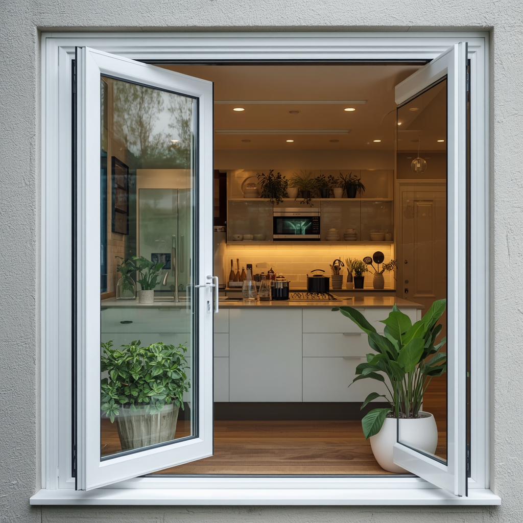 60"x42" Custom Energy-Efficient Aluminum Bifold Window