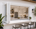 72"x48" Custom Energy Efficient Aluminum Bifold Window