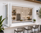 72"x48" Custom Energy Efficient Aluminum Bifold Window