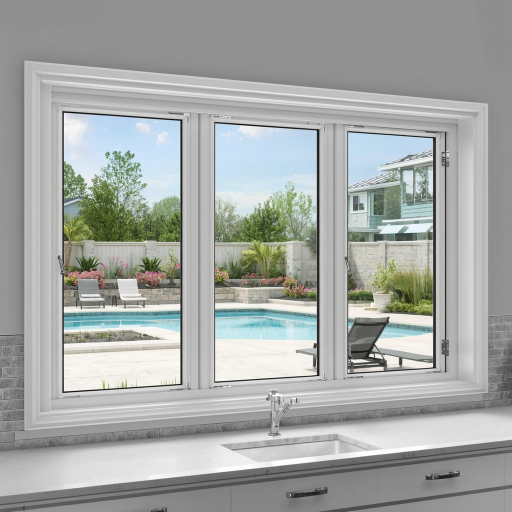 72"x36" Custom Energy Efficient Aluminum Bifold Window
