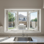 96"x36" Custom Energy Efficient Aluminum Bifold Window