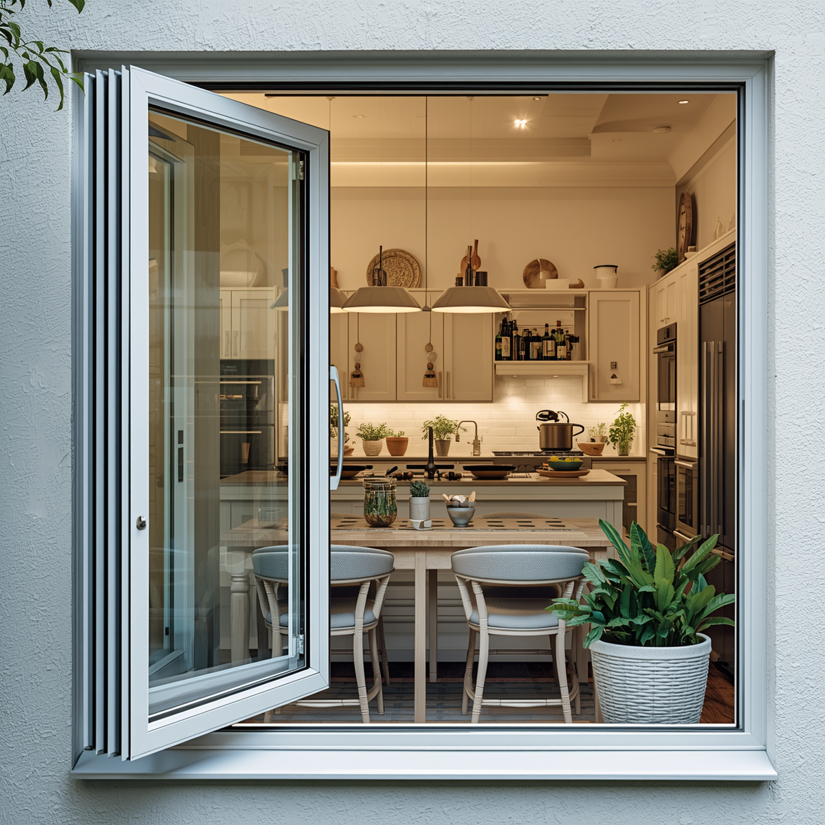 72"x36" Custom Energy Efficient Aluminum Bifold Window