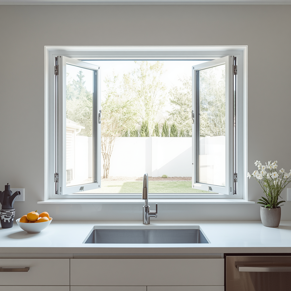 96"x36" Custom Energy Efficient Aluminum Bifold Window