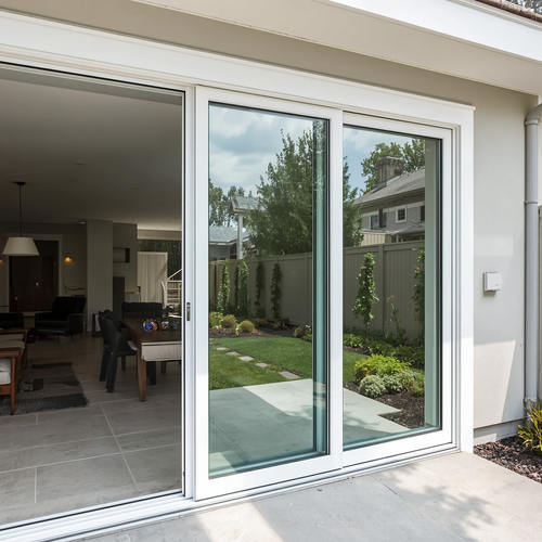 108"x80" Custom Energy Efficient Aluminum Sliding Doors