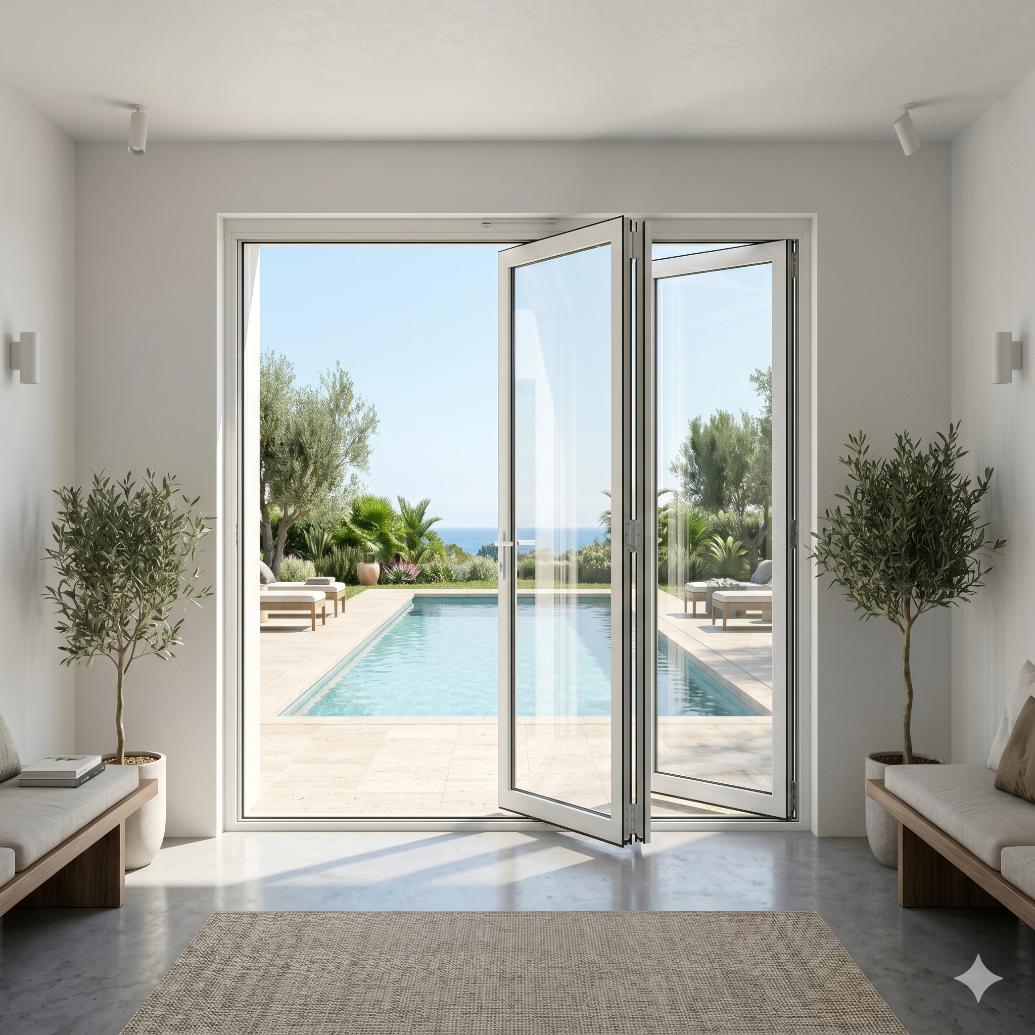72"x80" Custom Energy Efficient Aluminum Bifold Door
