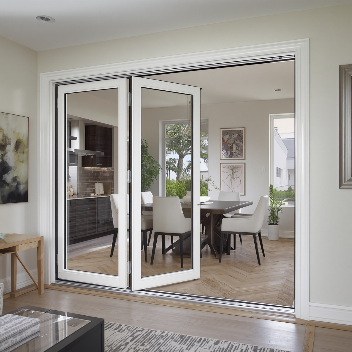 60" x80 " Custom Energy-Efficient Aluminum Bifold Door