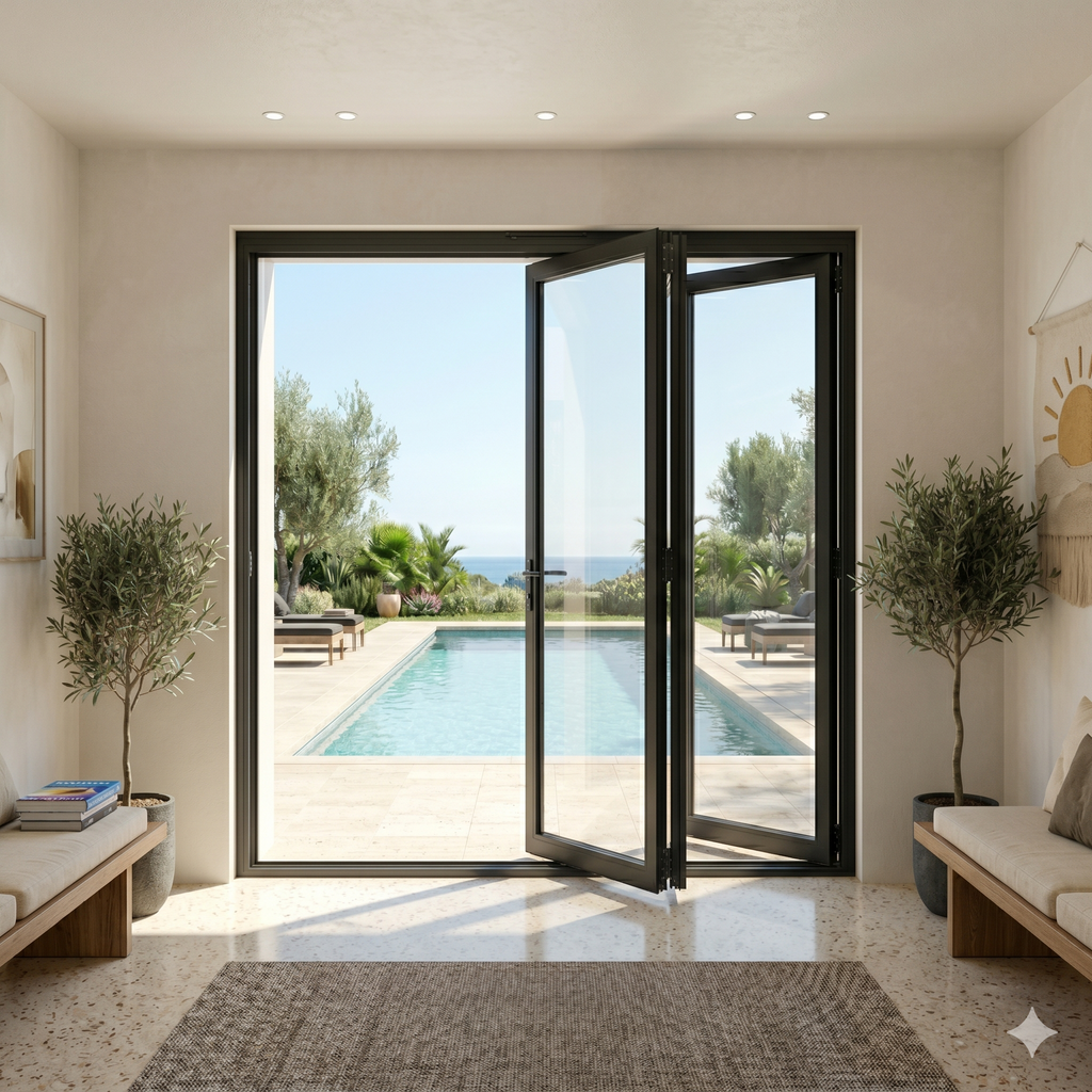 72"x80" Custom Energy Efficient Aluminum Bifold Door