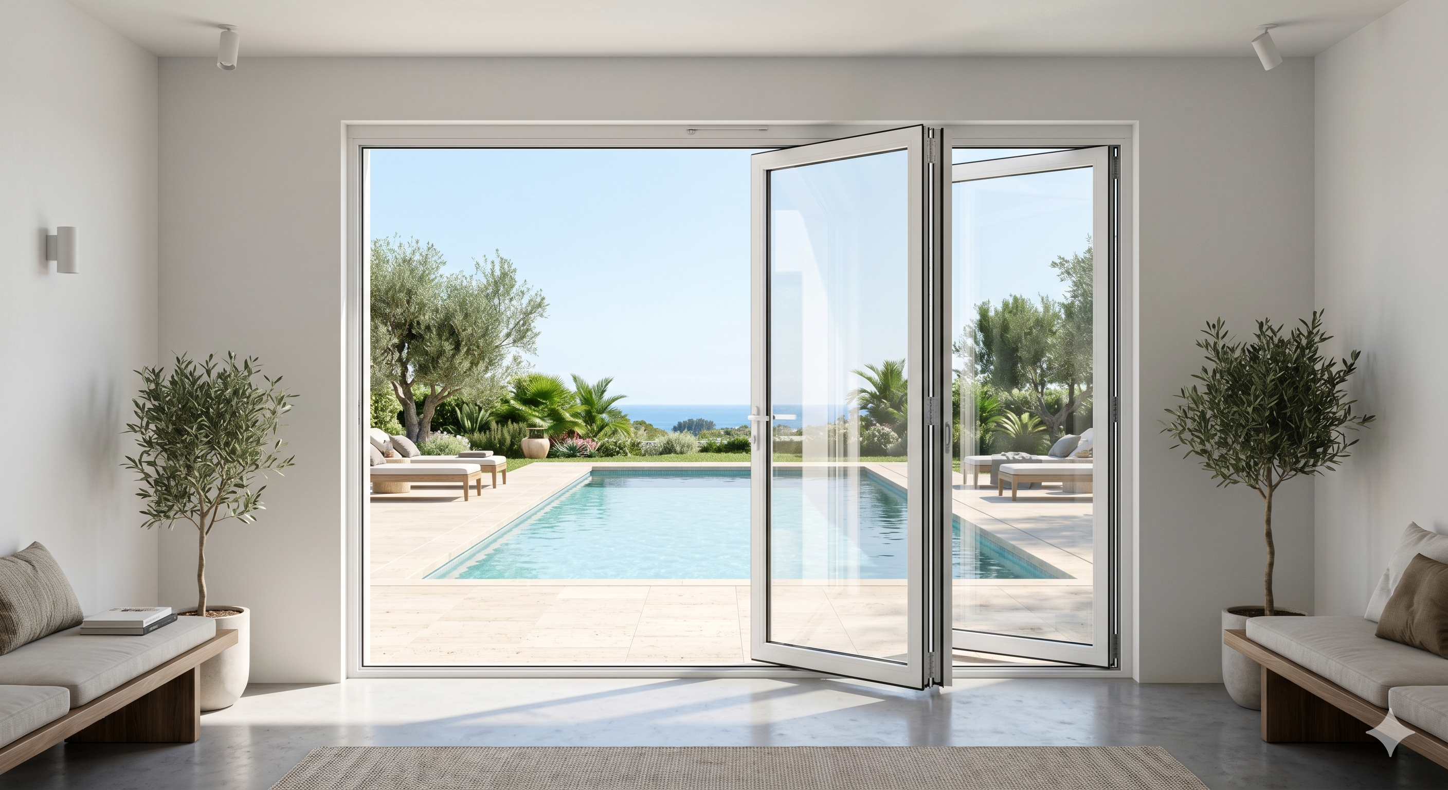108"x96 Custom Energy Efficient Aluminum Bifold Door