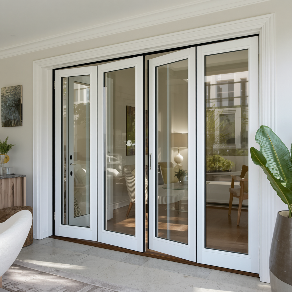 144" x 96" Custom Energy-Efficient Aluminum Bifold Door