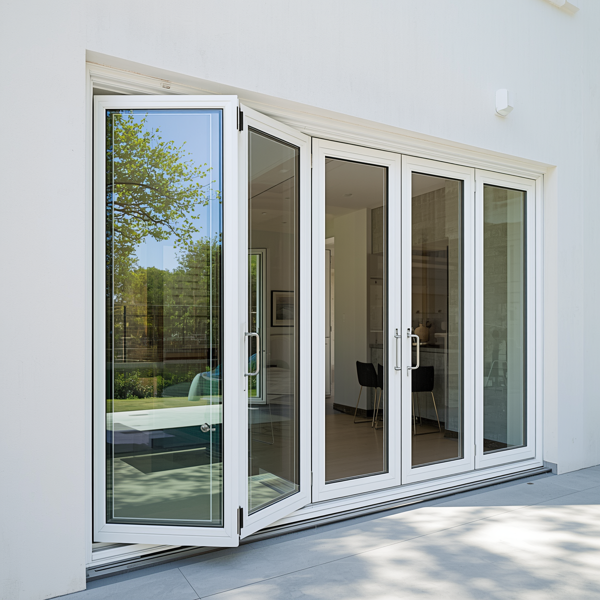 144" x 96" Custom Energy-Efficient Aluminum Bifold Door