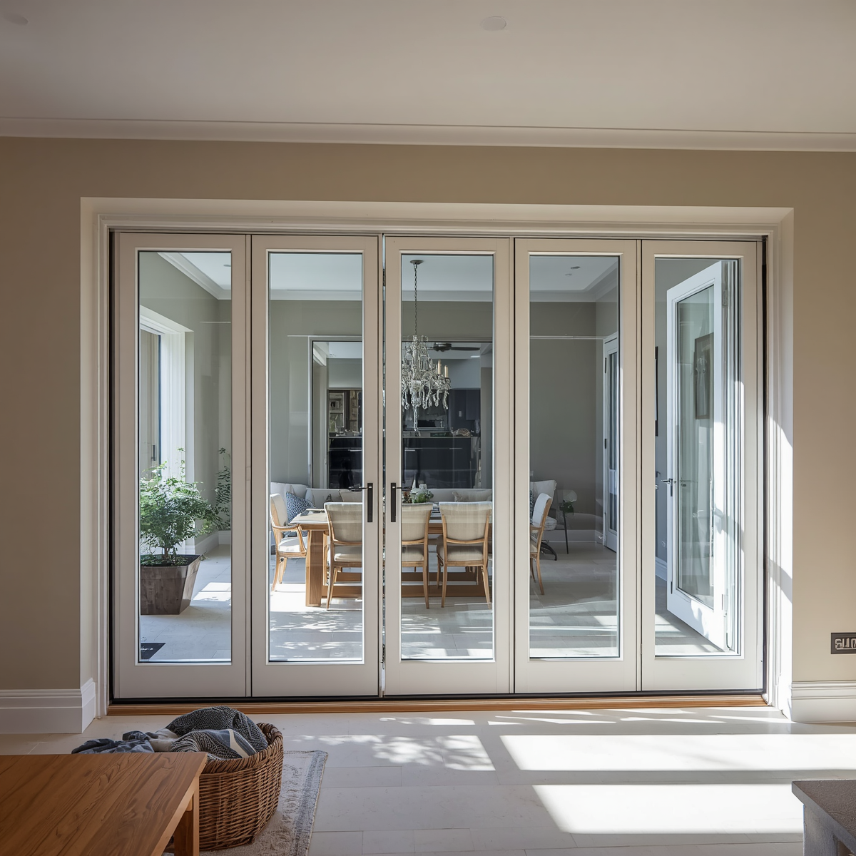 144" x 96" Custom Energy-Efficient Aluminum Bifold Door