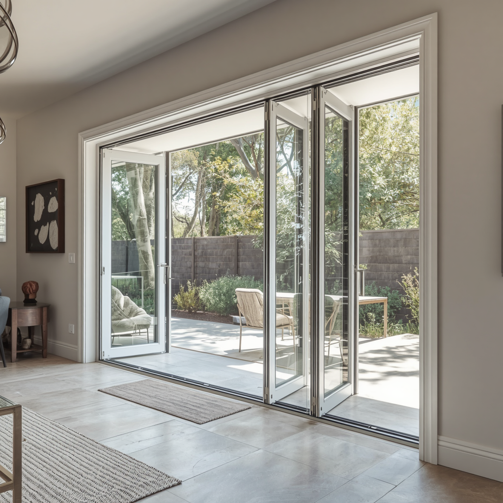 192"x96" Custom Energy Efficient Aluminum Bifold Door