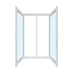 36x36 Aluminum Casement Window