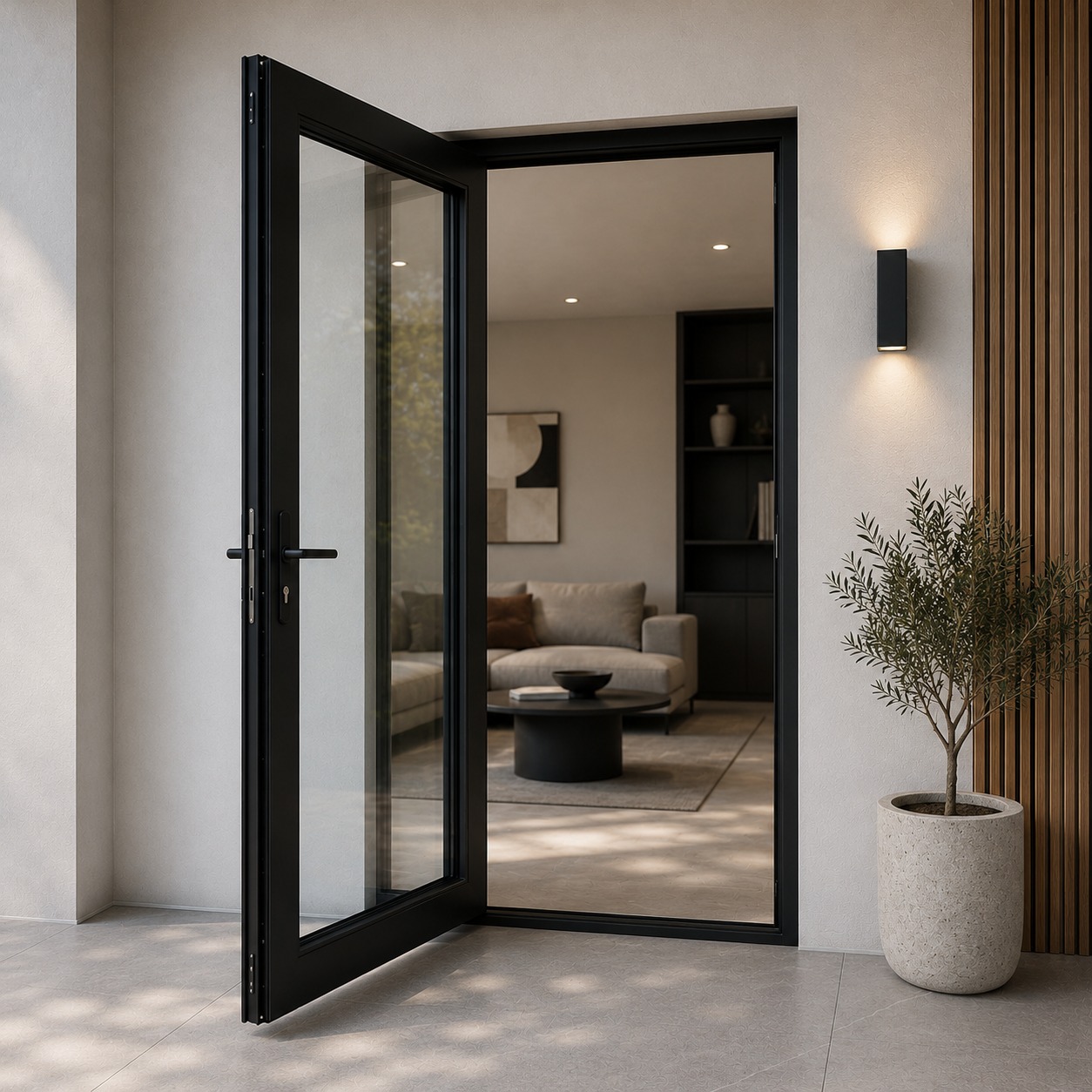 32"x96" Custom Energy-Efficient Aluminum French Door