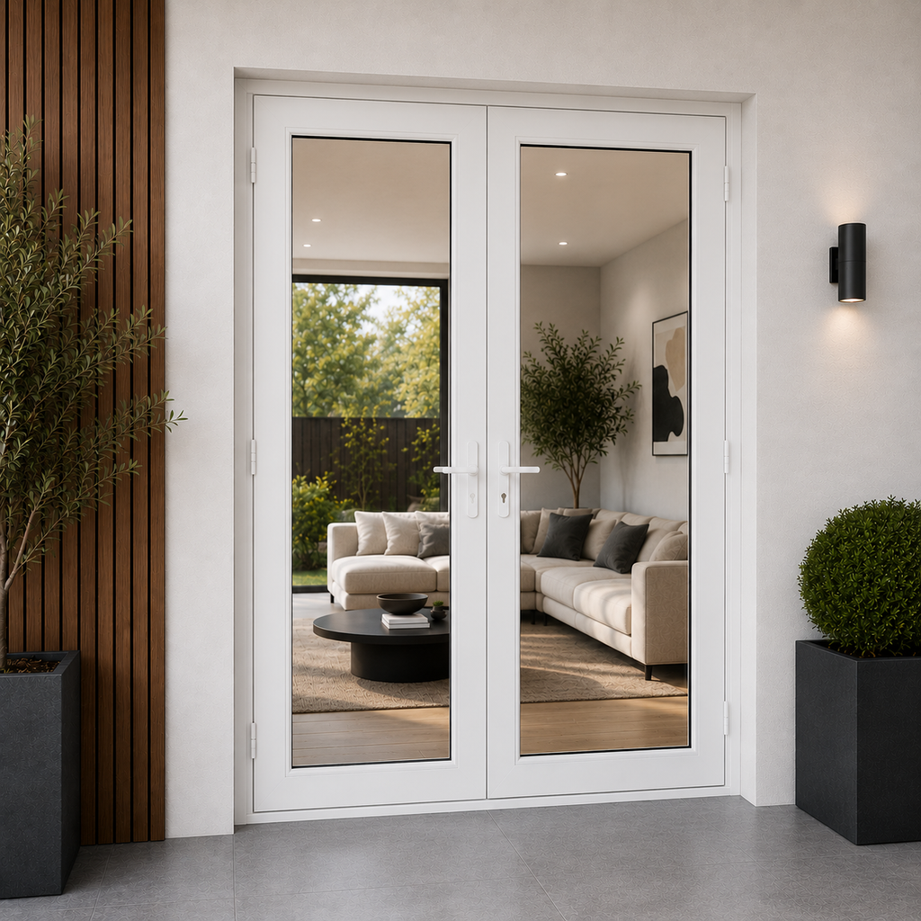 60"x96" Custom Energy Efficient Aluminum French Door
