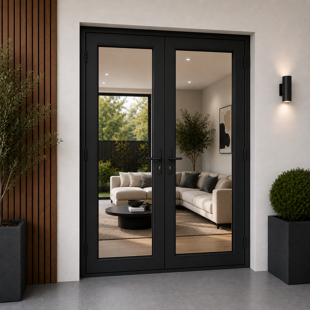 60"x96" Custom Energy Efficient Aluminum French Door