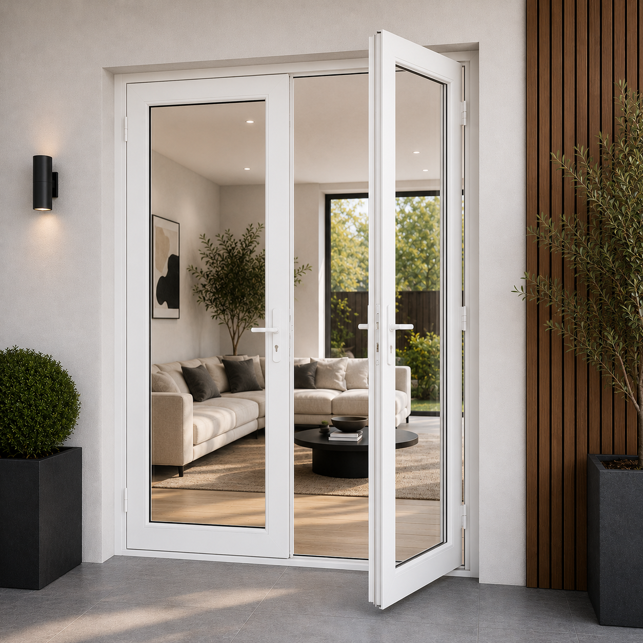 60"x96" Custom Energy Efficient Aluminum French Door