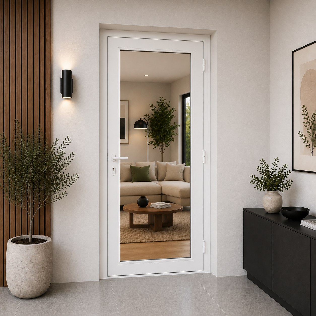 42"x80" Custom Energy-Efficient Aluminum French Door