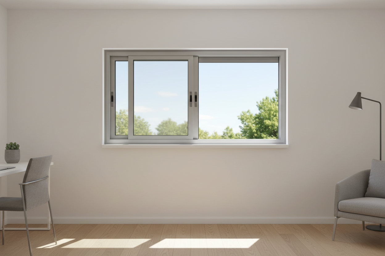 42"x36" Custom Energy-Efficient Aluminum Sliding Window